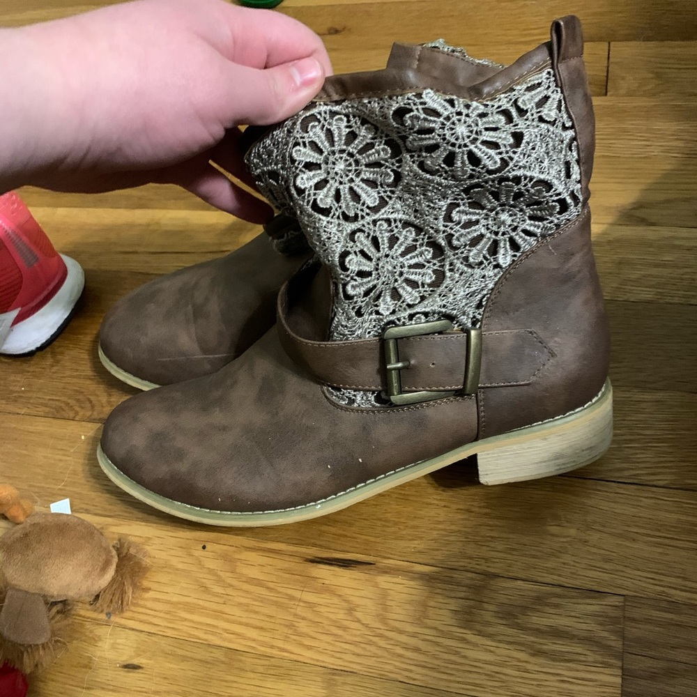 Crochet booties